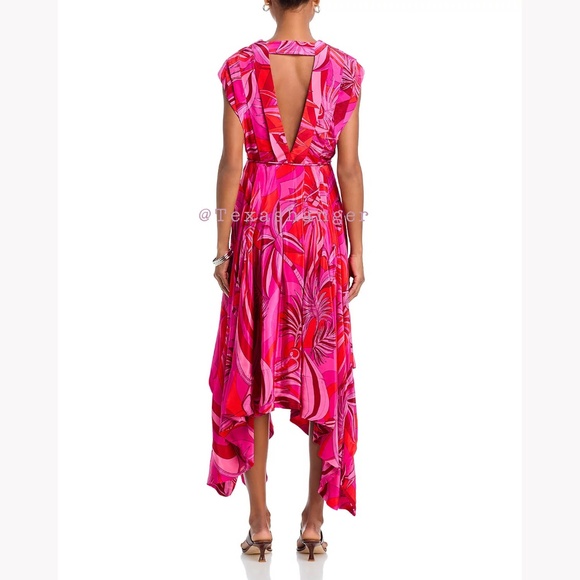 NWT Farm Rio Endless Summer V Neck Midi Dress S Small - Picture 13 of 16